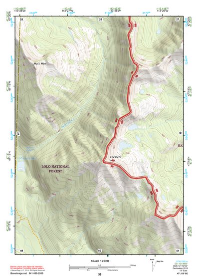 47113SE Page 38 Seeley Lake Topo Preview 1