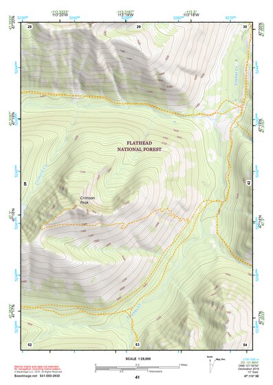 47113SE Page 41 Seeley Lake Topo Preview 1