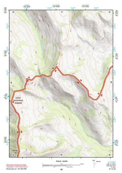 47113SE Page 43 Seeley Lake Topo Preview 1