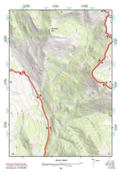 47113SE Page 57 Seeley Lake Topo Preview 1