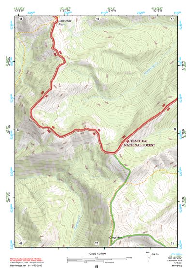 47113SE Page 58 Seeley Lake Topo Preview 1