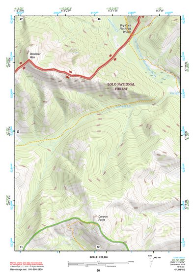 47113SE Page 60 Seeley Lake Topo Preview 1