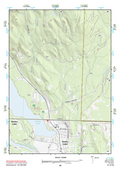 47113SE Page 61 Seeley Lake Topo Preview 1