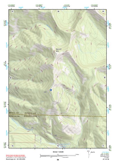 47113SE Page 64 Seeley Lake Topo Preview 1