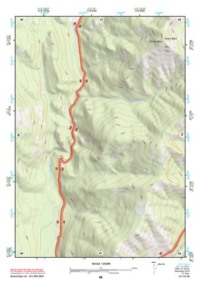47113SE Page 69 Seeley Lake Topo Preview 1