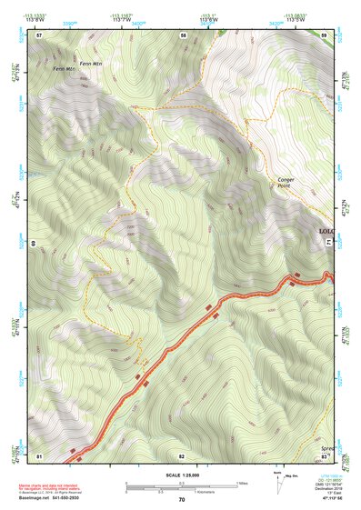 47113SE Page 70 Seeley Lake Topo Preview 1