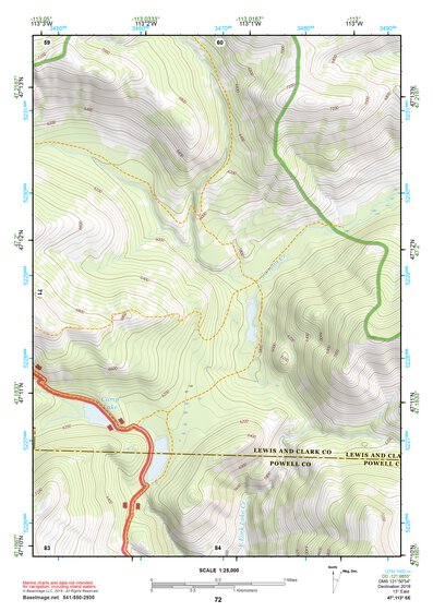 47113SE Page 72 Seeley Lake Topo Preview 1