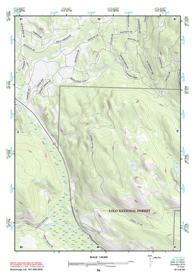 47113SE Page 74 Seeley Lake Topo Preview 1