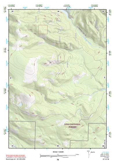 47113SE Page 76 Seeley Lake Topo Preview 1