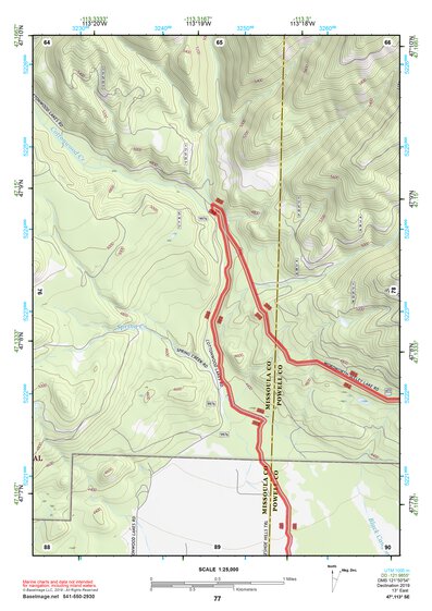 47113SE Page 77 Seeley Lake Topo Preview 1