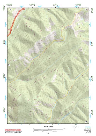 47113SE Page 82 Seeley Lake Topo Preview 1