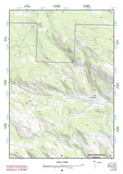 47113SE Page 85 Seeley Lake Topo Preview 1