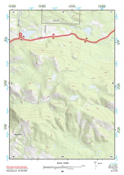 47113SE Page 88 Seeley Lake Topo Preview 1