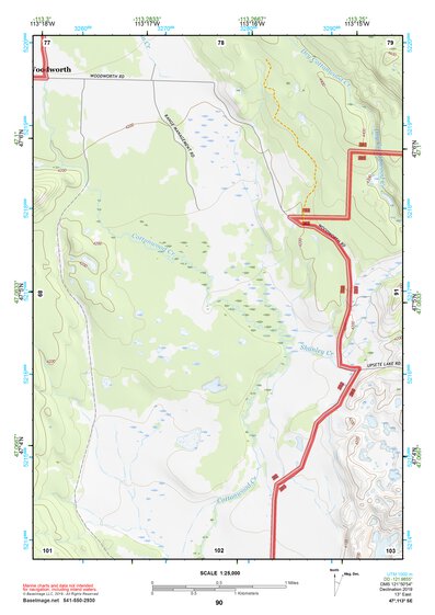 47113SE Page 90 Seeley Lake Topo Preview 1