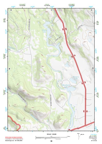47113SE Page 99 Seeley Lake Topo Preview 1