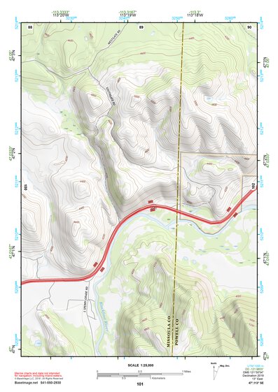 47113SE Page 101 Seeley Lake Topo Preview 1