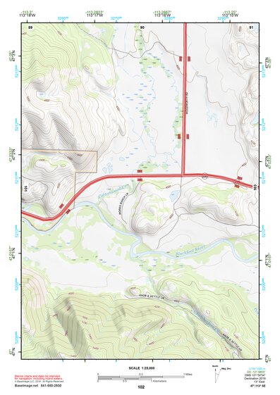 47113SE Page 102 Seeley Lake Topo Preview 1