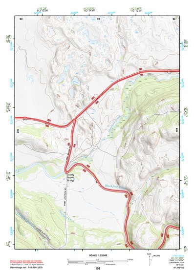 47113SE Page 103 Seeley Lake Topo Preview 1
