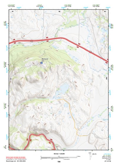 47113SE Page 104 Seeley Lake Topo Preview 1