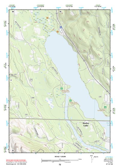 47113SW Page 72 Seeley Lake Topo Preview 1