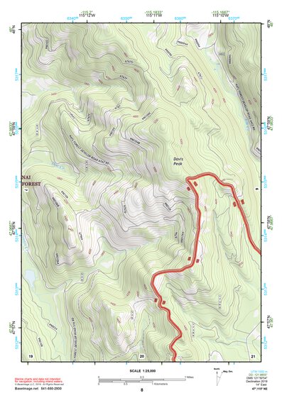 47115NE Page 8 Thompson Falls Topo Preview 1