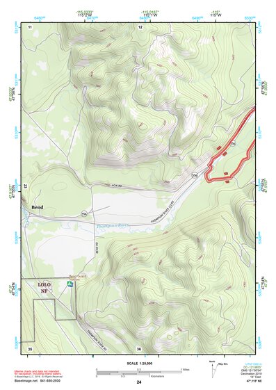 47115NE Page 24 Thompson Falls Topo Preview 1