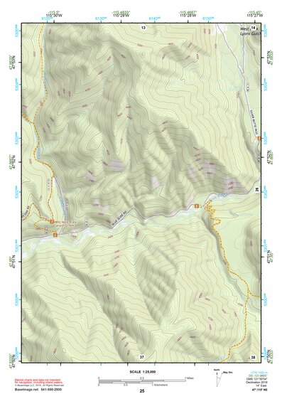 47115NE Page 25 Thompson Falls Topo Preview 1