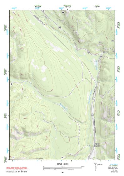 47115NE Page 36 Thompson Falls Topo Preview 1