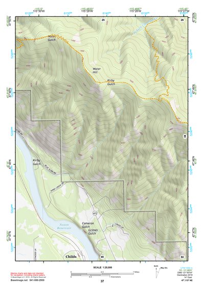47115NE Page 37 Thompson Falls Topo Preview 1
