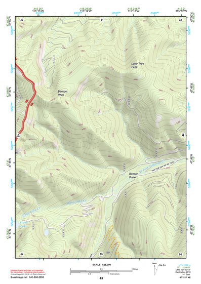 47115NE Page 43 Thompson Falls Topo Preview 1