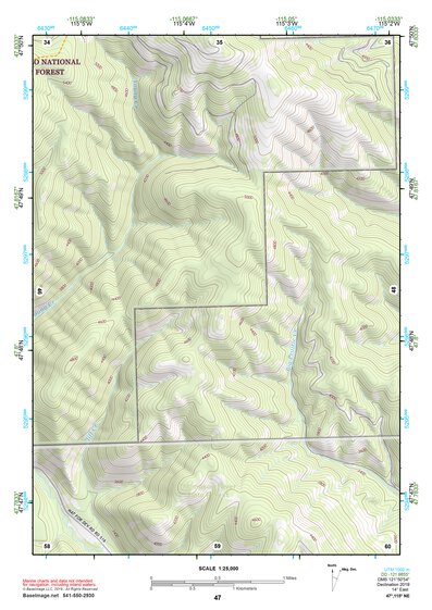 47115NE Page 47 Thompson Falls Topo Preview 1