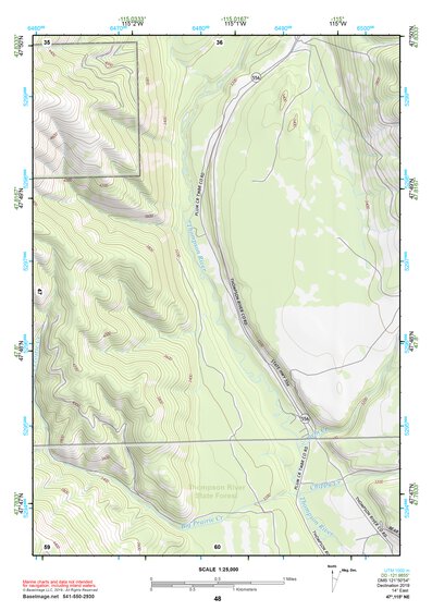47115NE Page 48 Thompson Falls Topo Preview 1