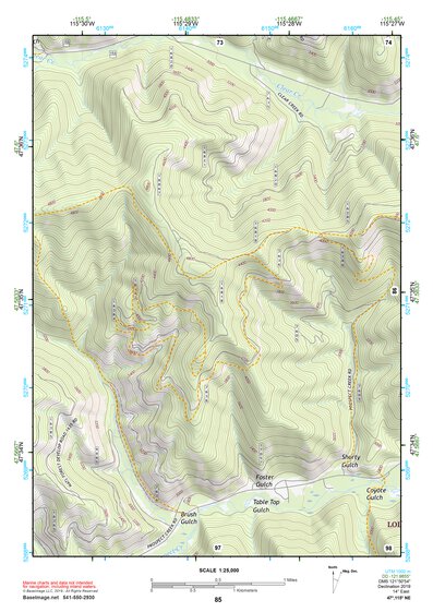 47115NE Page 85 Thompson Falls Topo Preview 1