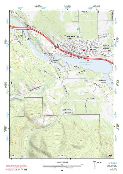 47115NE Page 88 Thompson Falls Topo Preview 1