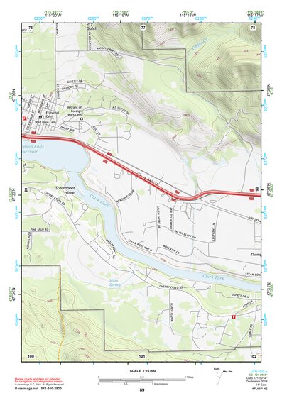47115NE Page 89 Thompson Falls Topo Preview 1