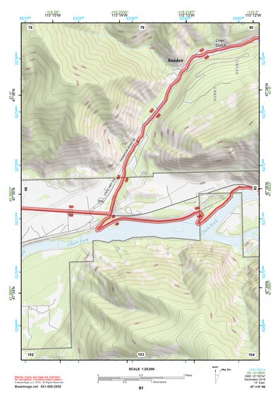 47115NE Page 91 Thompson Falls Topo Preview 1