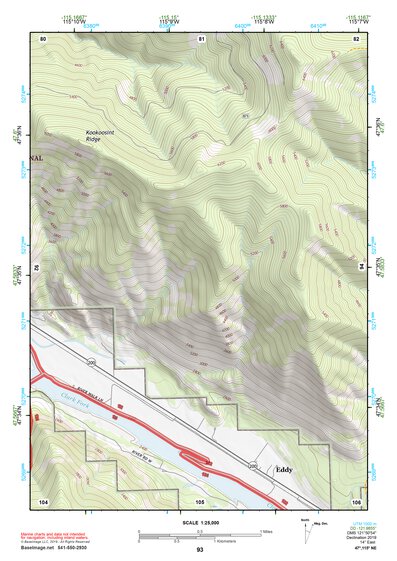 47115NE Page 93 Thompson Falls Topo Preview 1