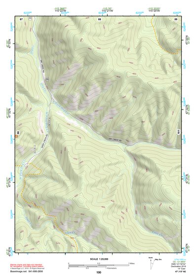 47115NE Page 100 Thompson Falls Topo Preview 1