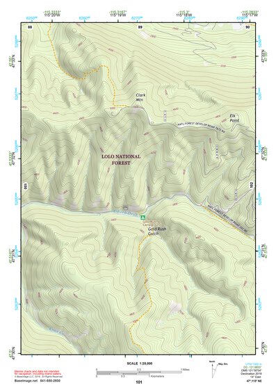 47115NE Page 101 Thompson Falls Topo Preview 1