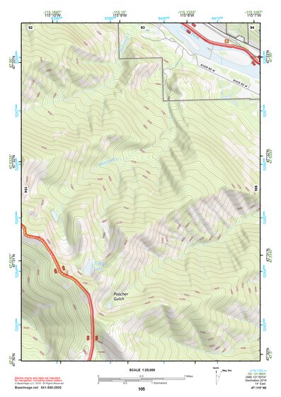 47115NE Page 105 Thompson Falls Topo Preview 1