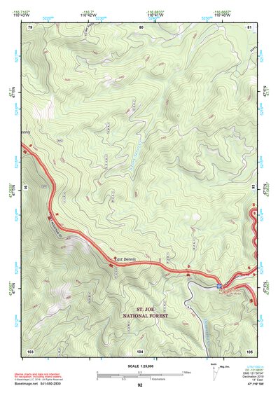 47116SW Page 92 Saint Maries Topo Preview 1