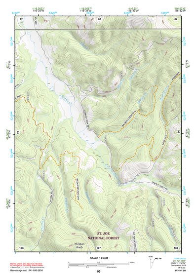 47116SW Page 95 Saint Maries Topo Preview 1