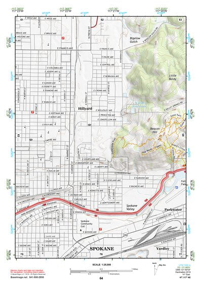 47117NE Page 64 Spokane Topo Preview 1