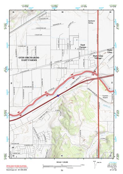 47117NE Page 71 Spokane Topo Preview 1