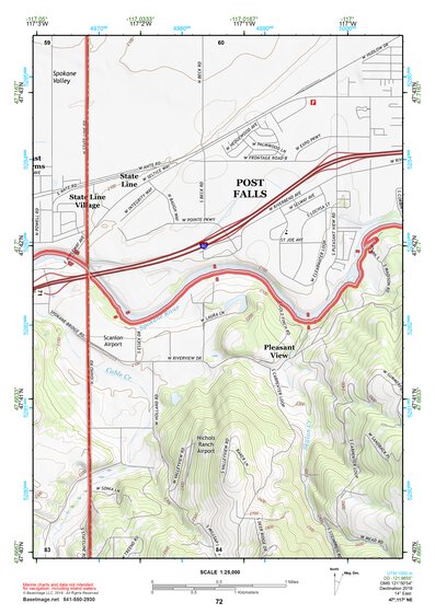47117NE Page 72 Spokane Topo Preview 1