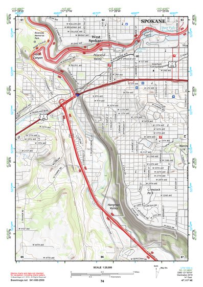 47117NE Page 74 Spokane Topo Preview 1