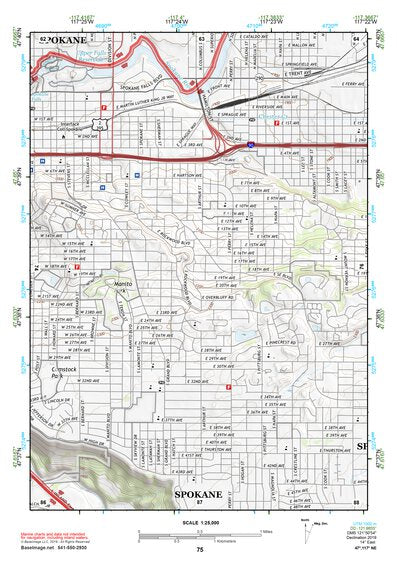 47117NE Page 75 Spokane Topo Preview 1