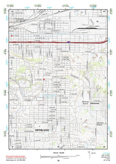 47117NE Page 76 Spokane Topo Preview 1