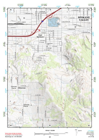 47117NE Page 77 Spokane Topo Preview 1