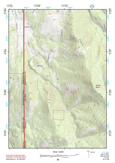 47117NE Page 84 Spokane Topo Preview 1